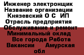 Инженер-электронщик › Название организации ­ Князевский О.С, ИП › Отрасль предприятия ­ Обслуживание и ремонт › Минимальный оклад ­ 1 - Все города Работа » Вакансии   . Амурская обл.